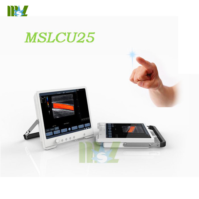 Protable touch screen color doppler ultrasound MSLCU25