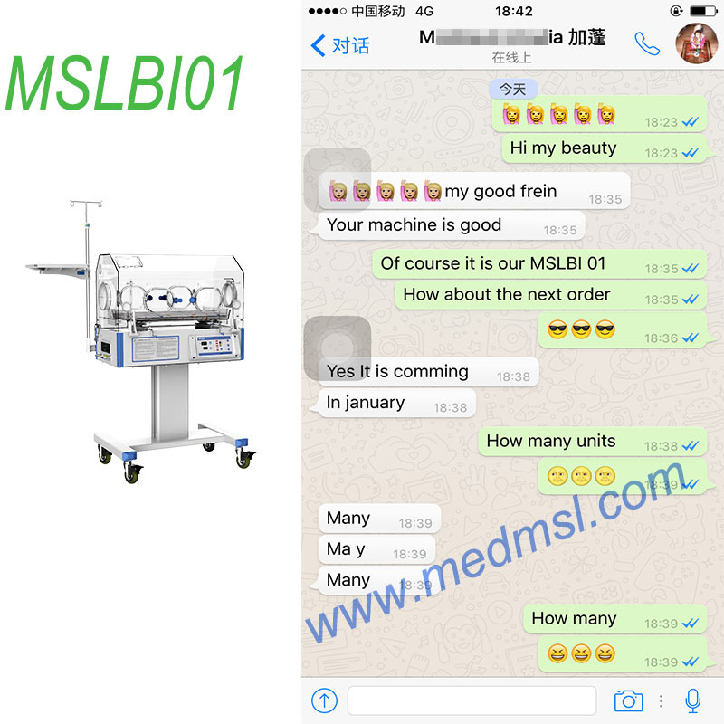 baby incubator price-MSLBI01 customer high praise